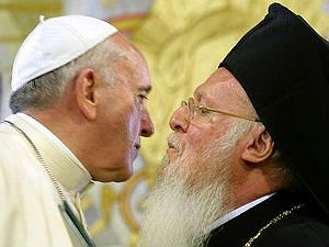 Папа Франциск открыто призвал Патриарха Варфоломея к унии